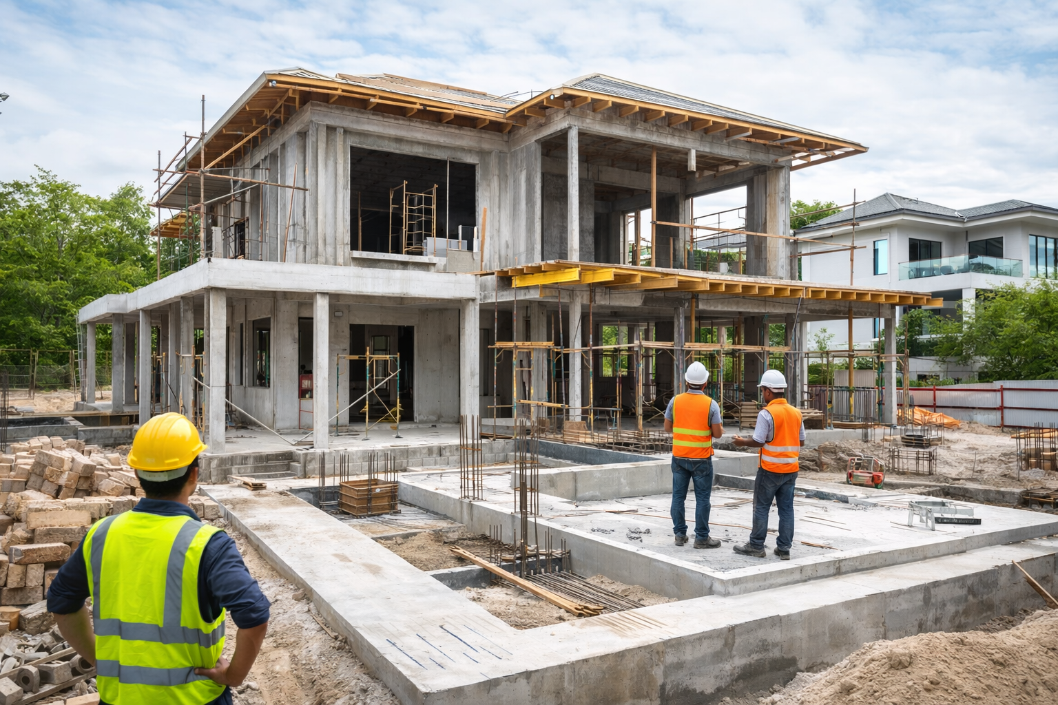 Suivi de chantier de construction par Trans Ivoire Groupe